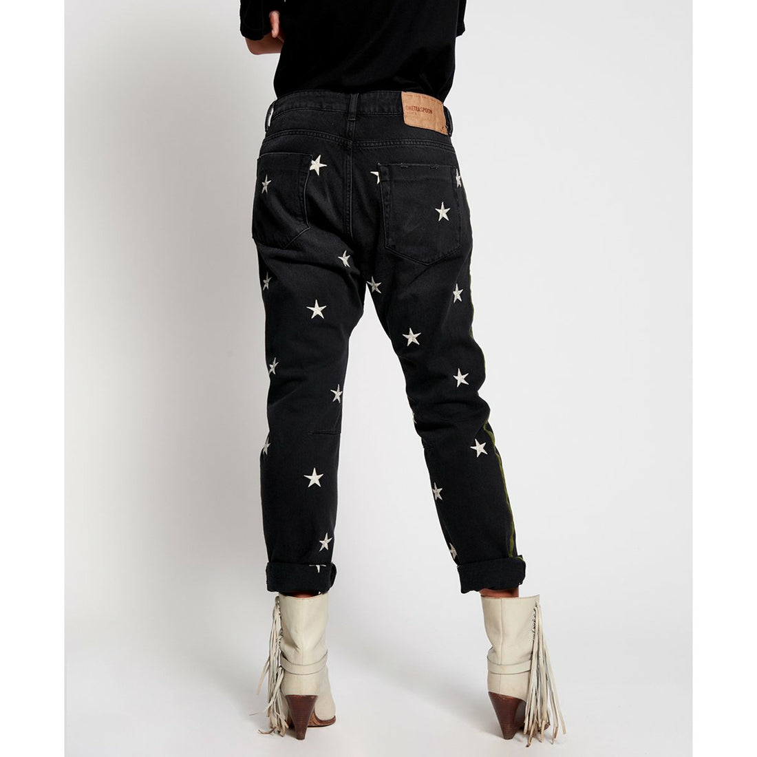 One Teaspoon Black Star Saints Boyfriend Jean - Black Star
