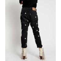 One Teaspoon Black Star Saints Boyfriend Jean - Black Star