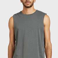 The Academy Brand Jimmy Muscle Tee - Magnet Grey