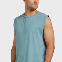 The Academy Brand Jimmy Muscle Tee - Storm Blue