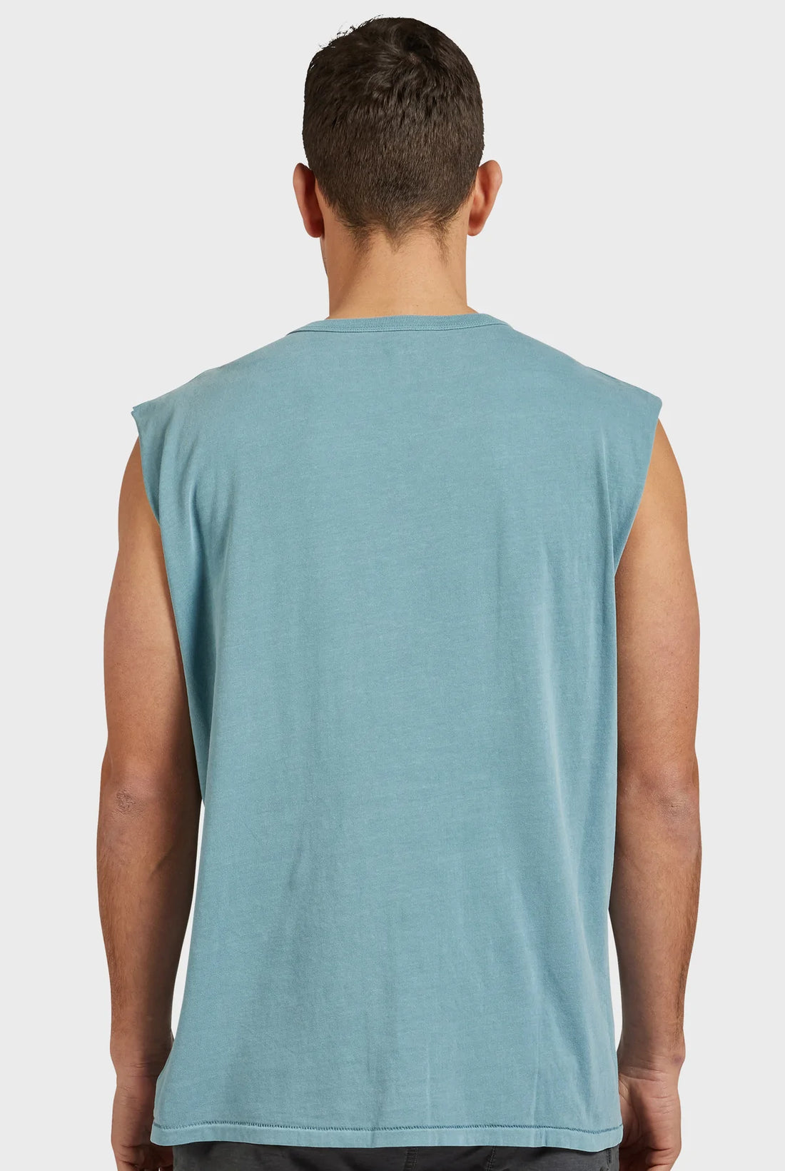 The Academy Brand Jimmy Muscle Tee - Storm Blue
