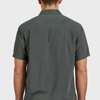 The Academy Brand's Stevens Short Sleeve Shirt - Magnet Grey