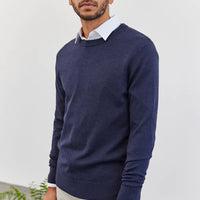 The Academy Brand Merino Crew - Navy