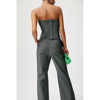 Gestuz SoladaGZ Hight Waisted Flared Pants - Dark Blue