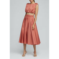 Acler Landon Skirt - Terracotta