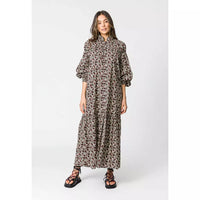 Remain Ashley Dress - Holiday Floral Ivory