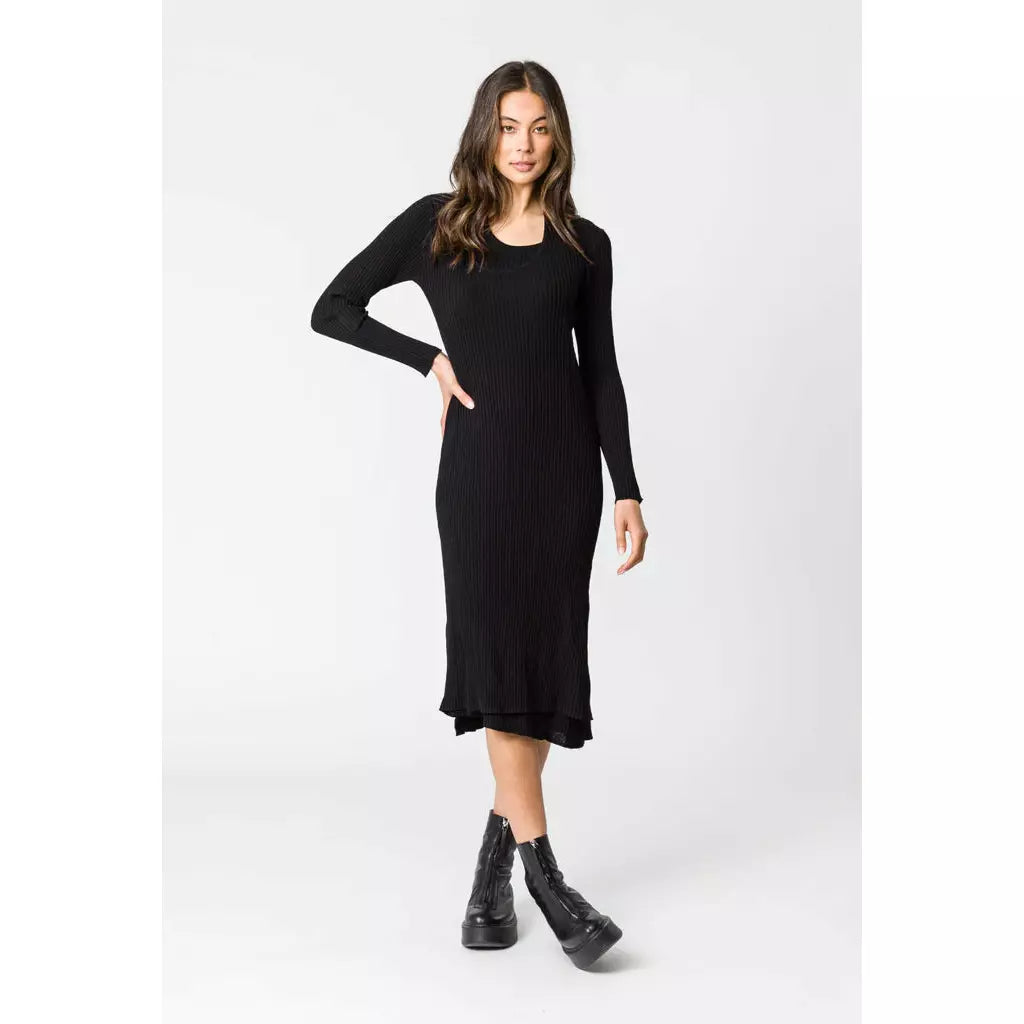 remain knit dress Burke Rib c_ss25_2