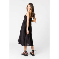 Remain Capri Dress - Black Stripe Shelf