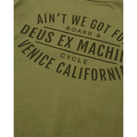 Deus Ex Machina Downtown (Box Fit) Crew - Olive