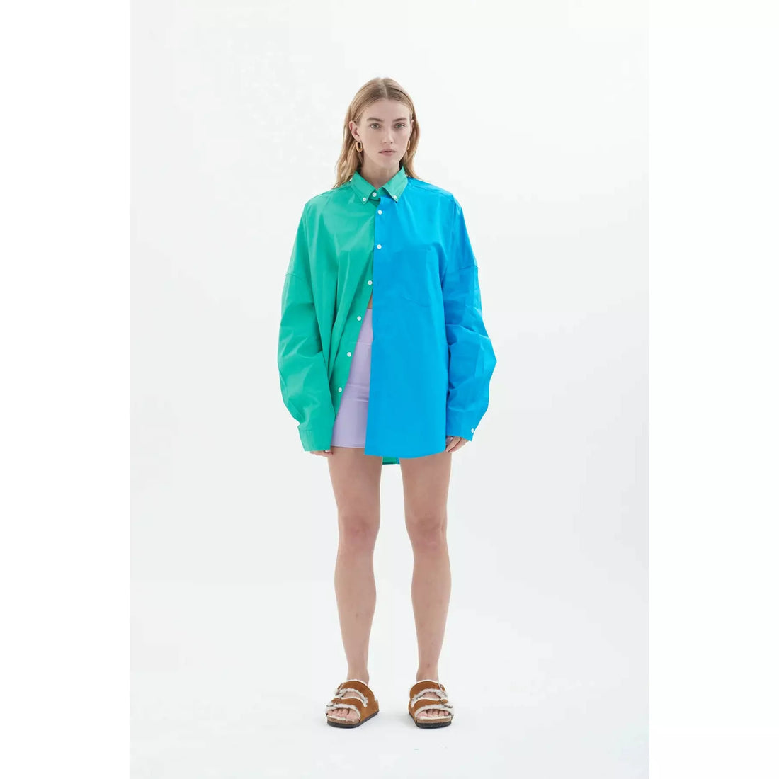 Blanca Henrietta Shirt - Green/Blue