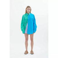Blanca Henrietta Shirt - Green/Blue