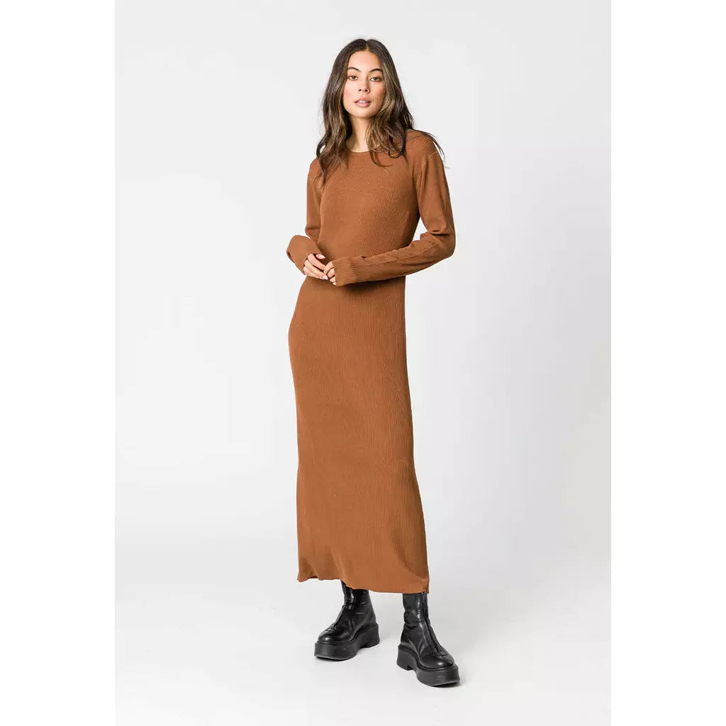 knit dress nz Shop Maya Merino Knit Dress (Black Lurex)