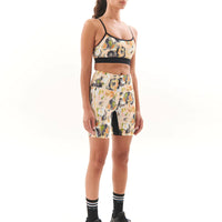 P.E Nation Visualise Bike Short - Floral Light Print