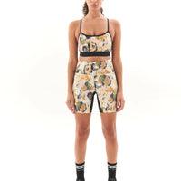 P.E Nation Visualise Bike Short - Floral Light Print