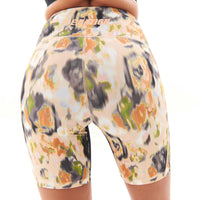 P.E Nation Visualise Bike Short - Floral Light Print
