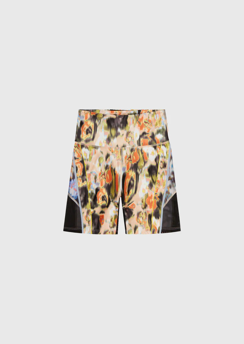 P.E Nation Visualise Bike Short - Floral Light Print