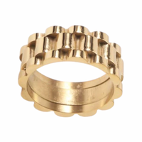 Porter Jewellery Baby Link II Ring - Gold Vermeil