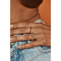 Porter Jewellery Baby Link II Ring - Gold Vermeil