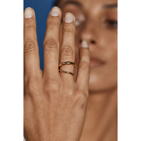 Porter Jewellery Wave Ring Set - Gold Vermeil