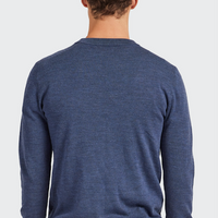 The Academy Brand Merino Crew - Infinity Blue