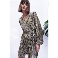 Rebecca Vienna Mini Dress - Gold