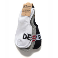 Deus Ex Machina 3-Pack Curvy No Show Sock