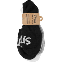 Deus Ex Machina 3-Pack Curvy No Show Sock