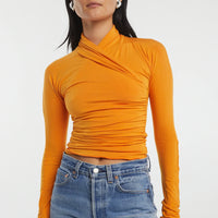 The Line By K Felix Top - Tangerine