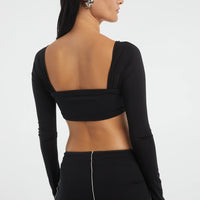 The Line By K Miro Top - Black