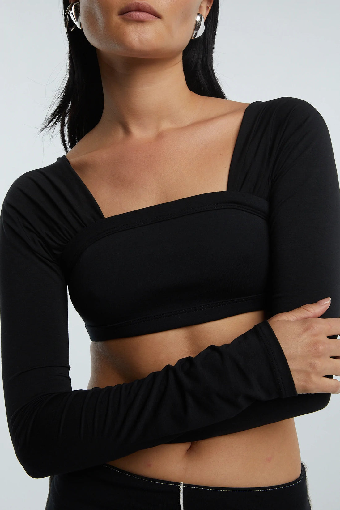 The Line By K Miro Top - Black