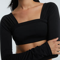 The Line By K Miro Top - Black