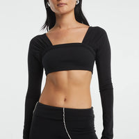 The Line By K Miro Top - Black
