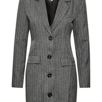 Gestuz AlinaGZ Blazer Dress - Dark Grey Pinstripe