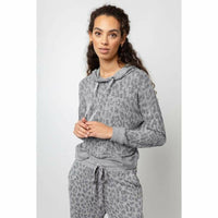 Rails Devon Sweatshirt - Melange Grey Leopard