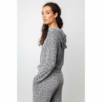 Rails Devon Sweatshirt - Melange Grey Leopard