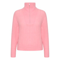 Gestuz AlphaGZ R Zipper Pullover - Powered Pink Melange