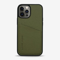 Status Anxiety Who's Who Leather Phone Case (iPhone) - Khaki