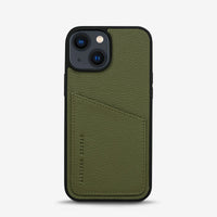 Status Anxiety Who's Who Leather Phone Case (iPhone) - Khaki