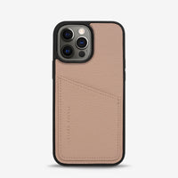 Status Anxiety Who's Who Leather Phone Case (iPhone) - Dusty Pink