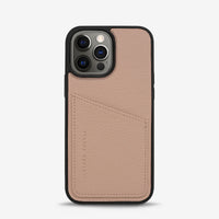 Status Anxiety Who's Who Leather Phone Case (iPhone) - Dusty Pink