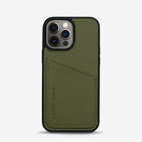 Status Anxiety Who's Who Leather Phone Case (iPhone) - Khaki