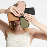 Status Anxiety Who's Who Leather Phone Case (iPhone) - Black