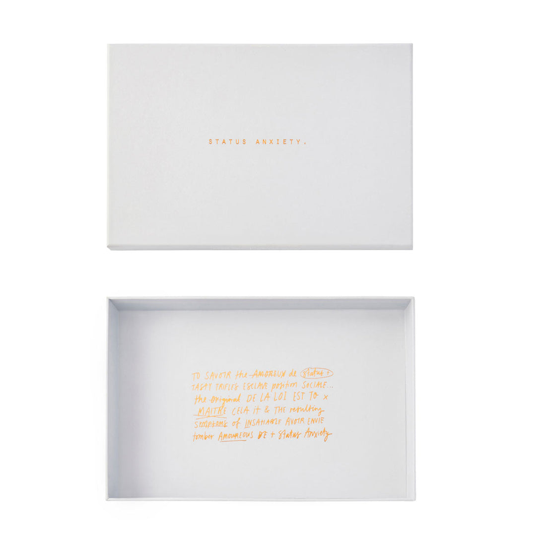 Status Anxiety Yet To Come - Black