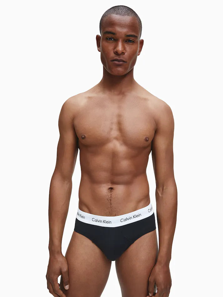 Calvin Klein Cotton Stretch 3 Pack Hip Briefs - Multi