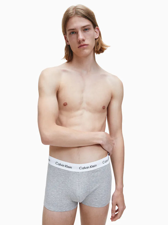 Calvin Klein Cotton Stretch 3 Pack Trunks - Multi