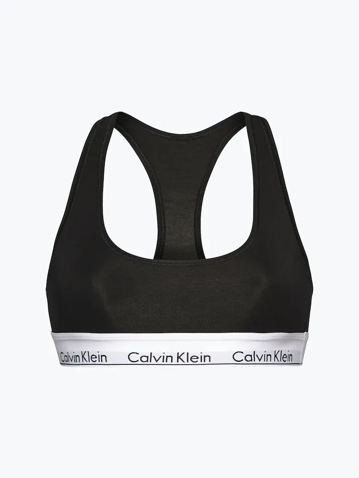 Calvin Klein Modern Cotton Unlined Bralette Black
