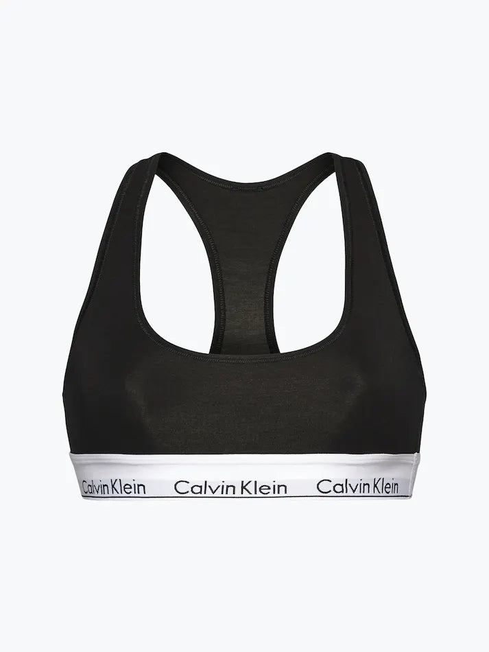 Calvin Klein  Modern Cotton Unlined Bralette - Black