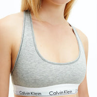 Calvin Klein  Modern Cotton Unlined Bralette - Grey Heather