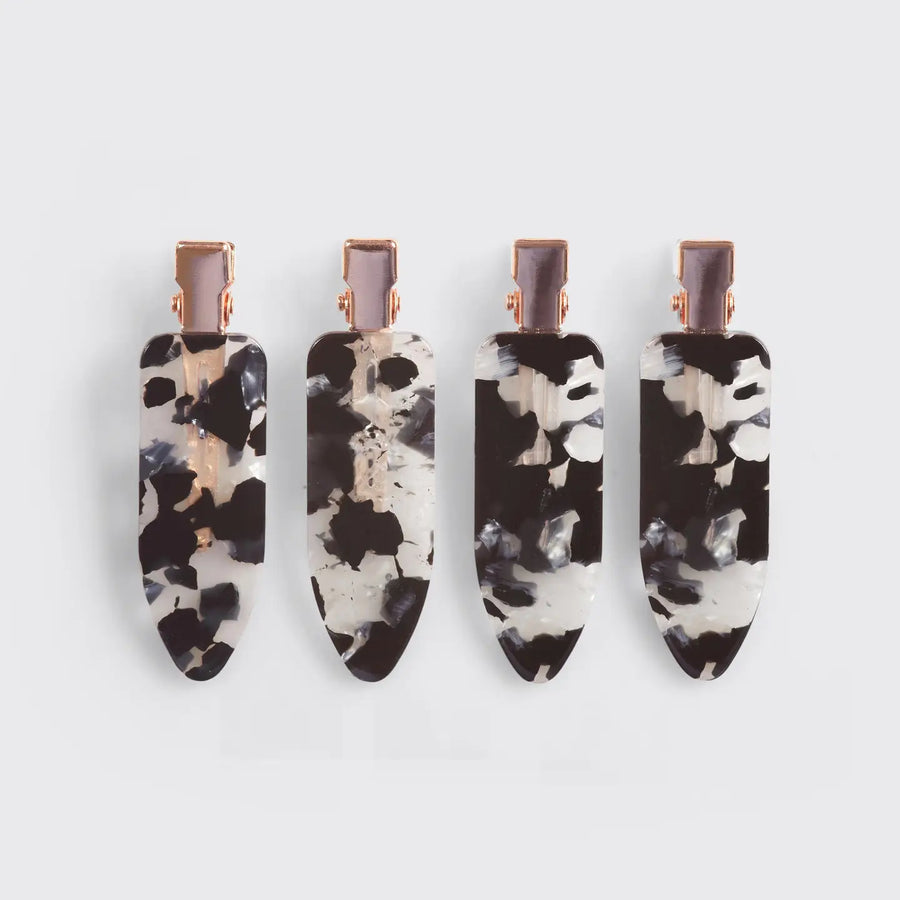Kitsch Eco-Friendly Creaseless Clips 4pc Set - Black