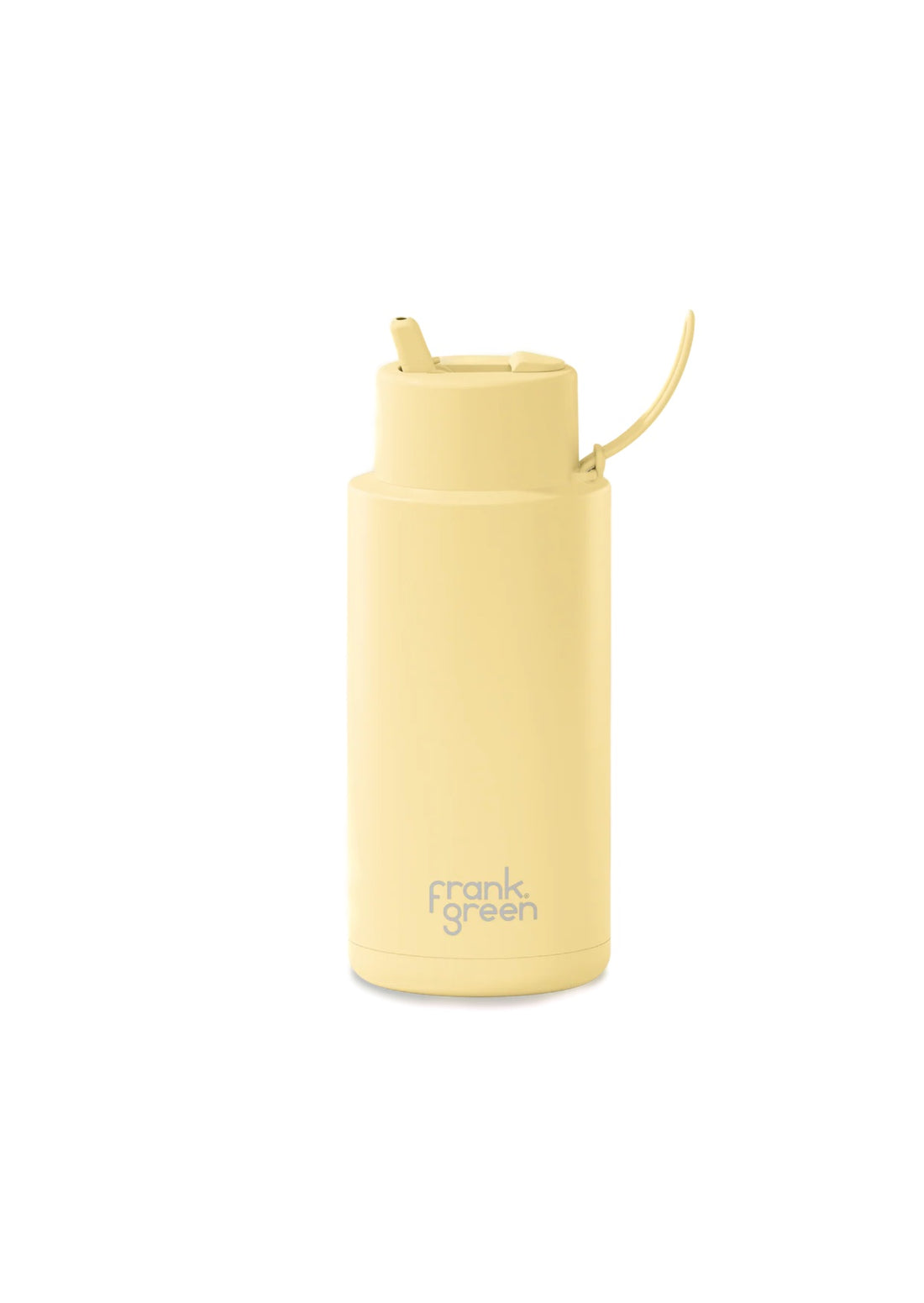 Frank Green Ceramic Reusable Bottle 34oz/1000ml - Buttermilk